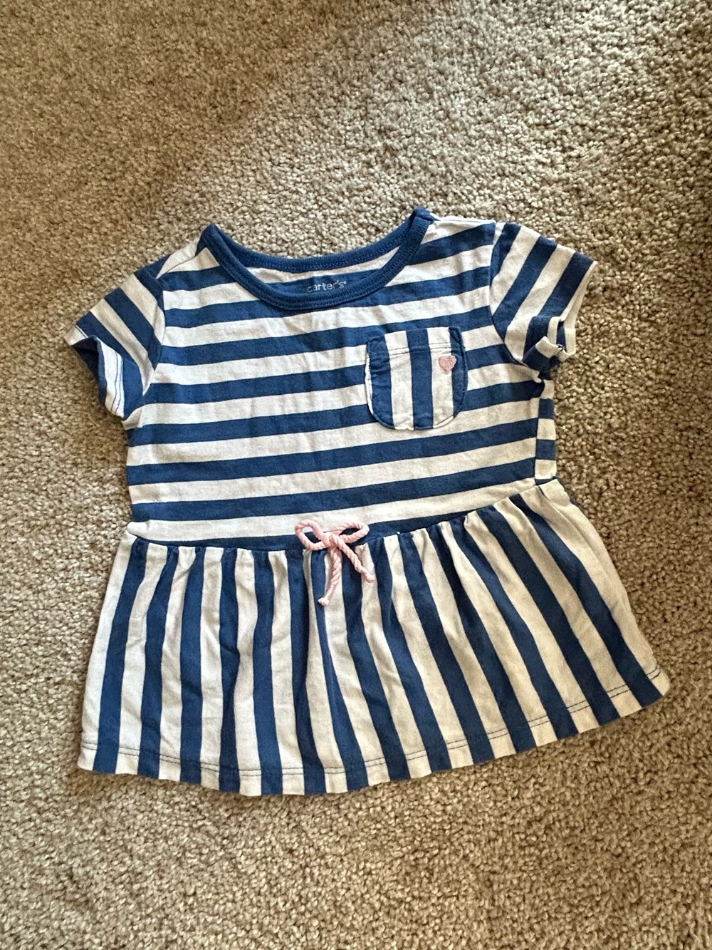 Carters 18 Month Blue Striped Top